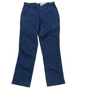 Carhartt Rugged Flex Relaxed Fit Navy Work Canvas Pants Size‎ 30x30 #74533-20